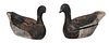 Near Pair of Large Painted Duck Decoys