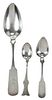 Two Southern Coin Silver Spoons, Continental Spoon