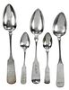 18 Pieces D. B. Hempstead Coin Silver Spoons