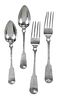 24 Pieces Marquand Coin Silver Flatware