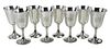 Eight Sterling Goblets, Gorham and Wallace