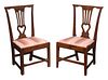 Two Similar Virginia Attributed Chippendale Side Chairs