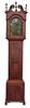 New Jersey Chippendale Carved Walnut Tall Case Clock