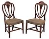 Very Fine Pair Baltimore Federal Mahogany Side Chairs