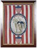 Framed Centennial 'George Washington' Handkerchief