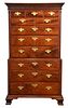 Fine Pennsylvania Chippendale Mahogany Chest on Chest