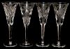 WATERFORD 'MILLENNIUM' CRYSTAL CHAMPAGNE FLUTES SIX