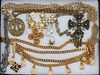 CONTEMPORARY COSTUME JEWELRY & BELTS 17 PIECES