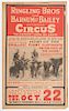 Group of Six Ringling Brothers and Barnum & Bailey Advertisements.