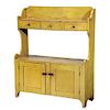 Fine American Yellow-Painted Bench