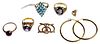 10k Gold and 9k Gold Jewelry Assortment