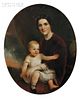 School of Thomas Sully (American, 1783-1872)      Mother and Child.