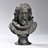 Wedgwood Black Basalt Library Bust of Francis Bacon