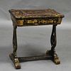 Chinese Export Lacquered Sewing Table