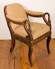 Vintage Barbershop Chair w/ Gooseneck Arms