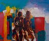 Nicola Simbari "Palinuro Girls" Acrylic on Canvas