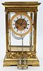 Brass and Glass Regulator Clock