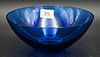 Lalique Blue Glass Bowl