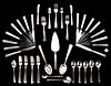 76 Pcs. Towle Old Lace Sterling Silver Flatware Set, 77 items