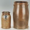 2 Stoneware Pottery Jars, Kentucky & Mid-Atlantic