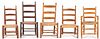 5 Shaker or Shaker Style Ladderback Armchairs
