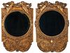 Near Pair French Carved Giltwood Mirrors, after Jacob Desmalter