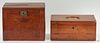 2 Antique Collector's or Watchmaker's Boxes
