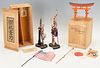 6 Pre WWII Japanese Presentation Items, incl. Miniature Weapons