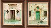 2 Andre Andreoli O/C Paintings, Venetian Doorway Scenes