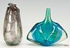 2 Studio Art Glass Vases, Dan Dailey & Michael Harris