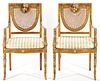 Pair of Neo-Classical Style Painted Armchairs