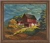 WPA Oil on Board Painting signed Wehrley, Wisconsin