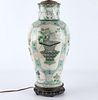 Chinese 19th c. Famille Verte Vase