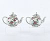 Pr Qianlong Chinese Export Famille Rose Teapots