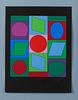 Victor Vasarely "Microcosmos Cubes" Serigraph