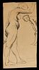 Paul Cadmus Female Nude Figures Pen on Paper
