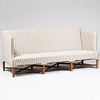 Kaare Klint for Rud Rasmussen Mahogany Upholstered 'Box' Sofa, Model 4118