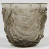 Lalique Smokey Molded Glass Vase