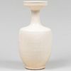 Cream Glazed Earthenware Vase