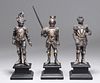 Group of 3 Weighted Sterling Silver Knights by Magrino