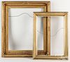 Two giltwood frames, late 19th c.