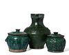 Three Chinese ceramic vessels