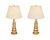 A pair of Art Deco-style table lamps