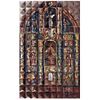CARMEN PARRA, Altar a la Virgen del rosario en Tlalpan, Firmado, Acrílico y hoja de oro sobre madera, 120 x 74.5 x 6 cm, Con constancia