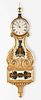 Waltham Watch Co. Abbot Lyre patent timepiece or banjo wall clock