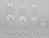 A Set of Crystal Flutes by Orrefors