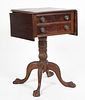 Classical mahogany two drawer work table