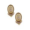 Italian 18k gold & Diamonds Earrings