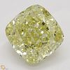 1.31 ct, Natural Fancy Yellow Even Color, VVS1, Cushion cut Diamond (GIA Graded), Appraised Value: $22,000 
