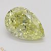 1.21 ct, Natural Fancy Yellow Even Color, IF, Pear cut Diamond (GIA Graded), Appraised Value: $25,600 